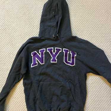 90s champion USA製 NYU フーディ 90s Champion NYU Reverse Weave