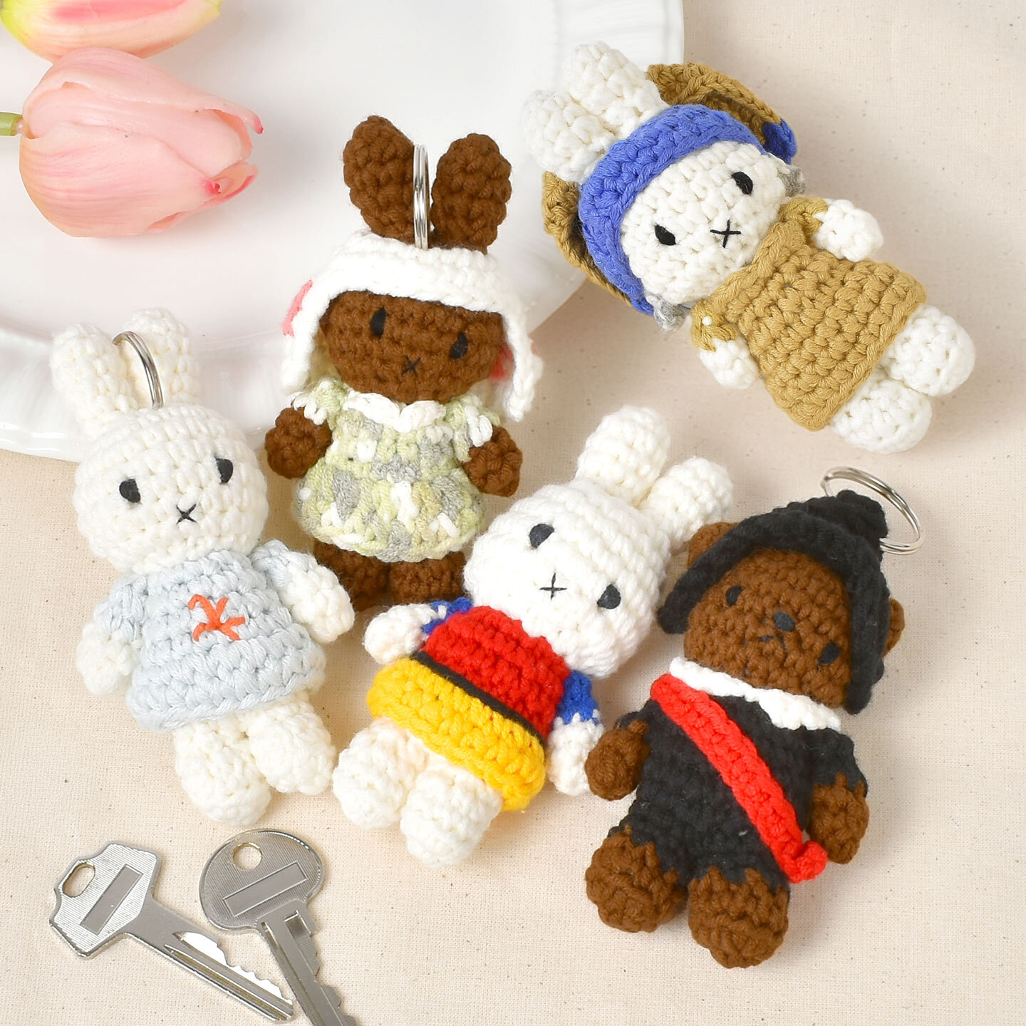 ジャストダッチ ミッフィー キーホルダー 名画 ミュージアムアウト