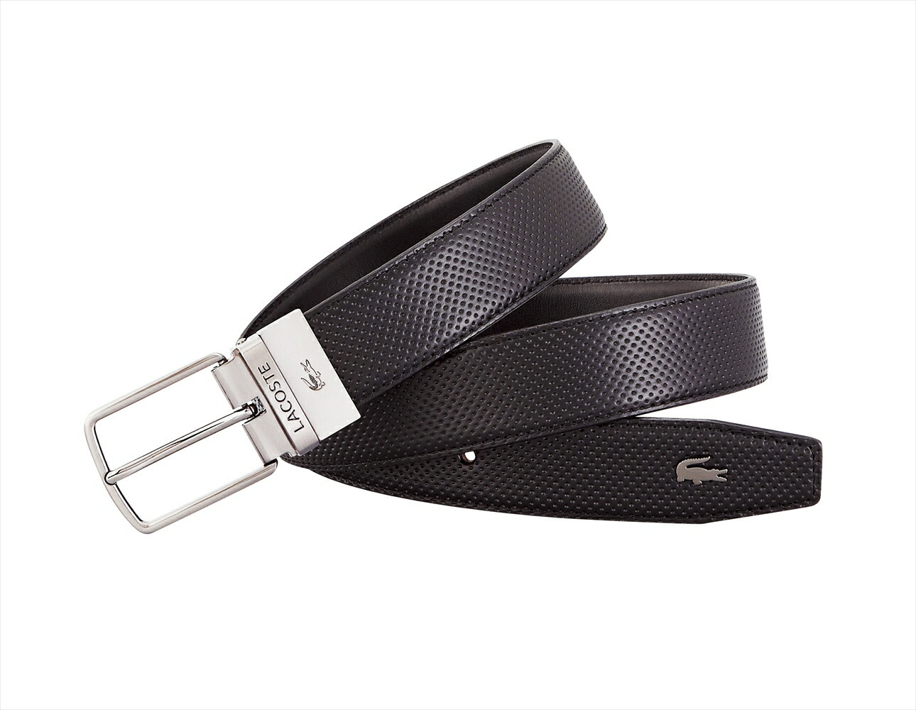 LACOSTE ベルト ブラック 商品35×1100mm、金具：ピン式、調整可（最大