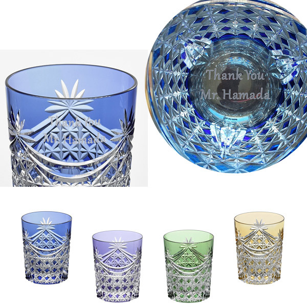 名入れグラス】皇室御用達カガミクリスタル 江戸切子 ロックグラス 4