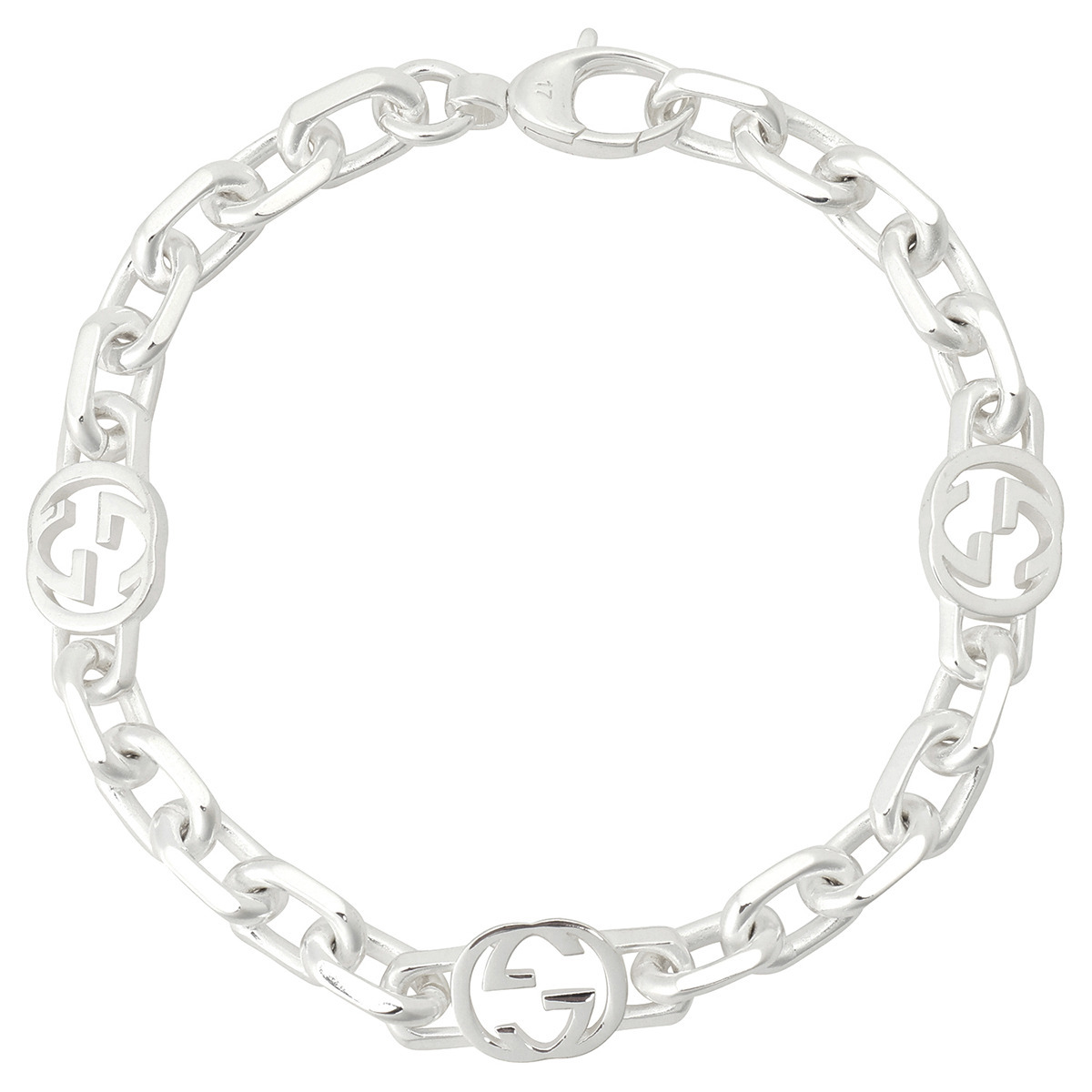 グッチ GUCCI インターロッキングG ダブルG チェーン ブレスレット