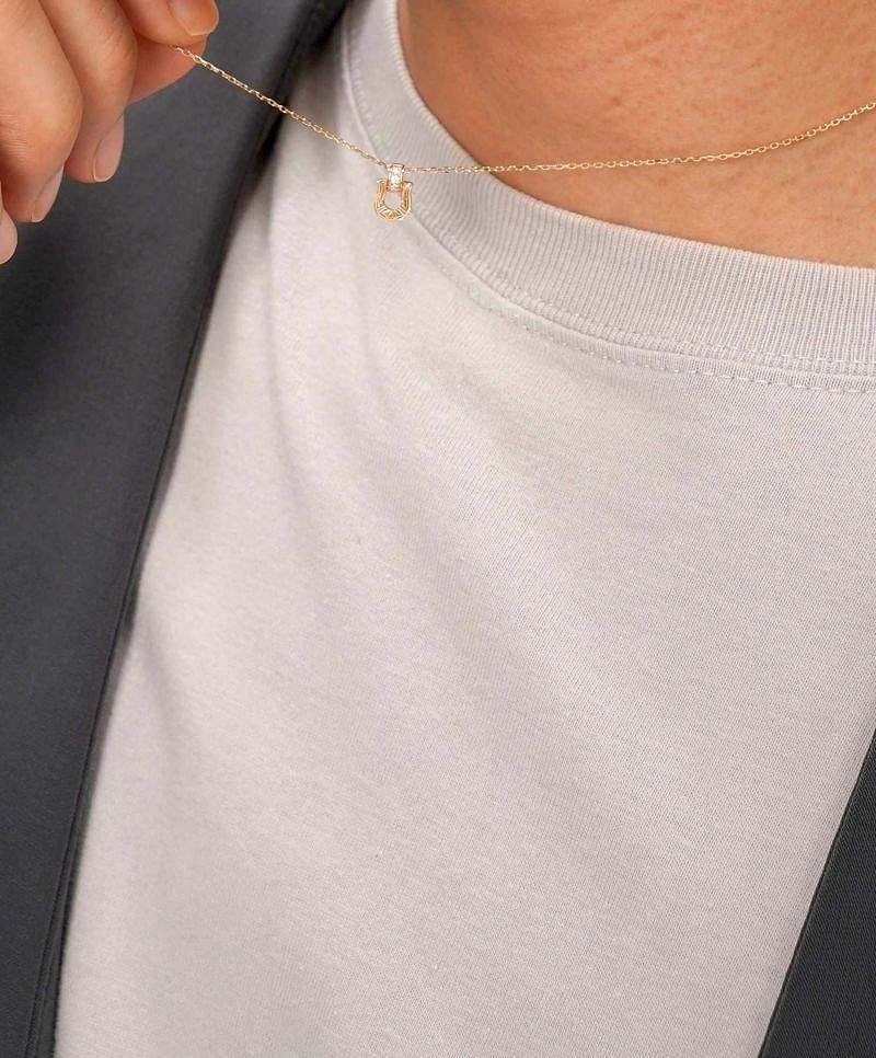 ライオンハート ネックレス メンズ ラックプチネックレス ホースシュー