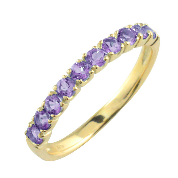 k18 レディース リング アメジスト 指輪 イエローゴールドk18