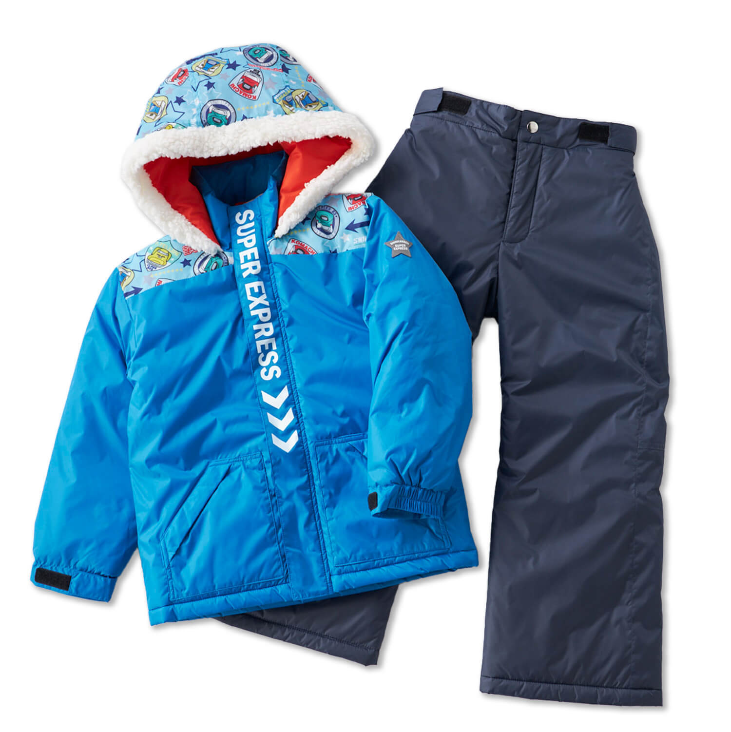 スキーウェア シンカンセン 新幹線 JR公認 キッズ ジュニア 子供 防寒