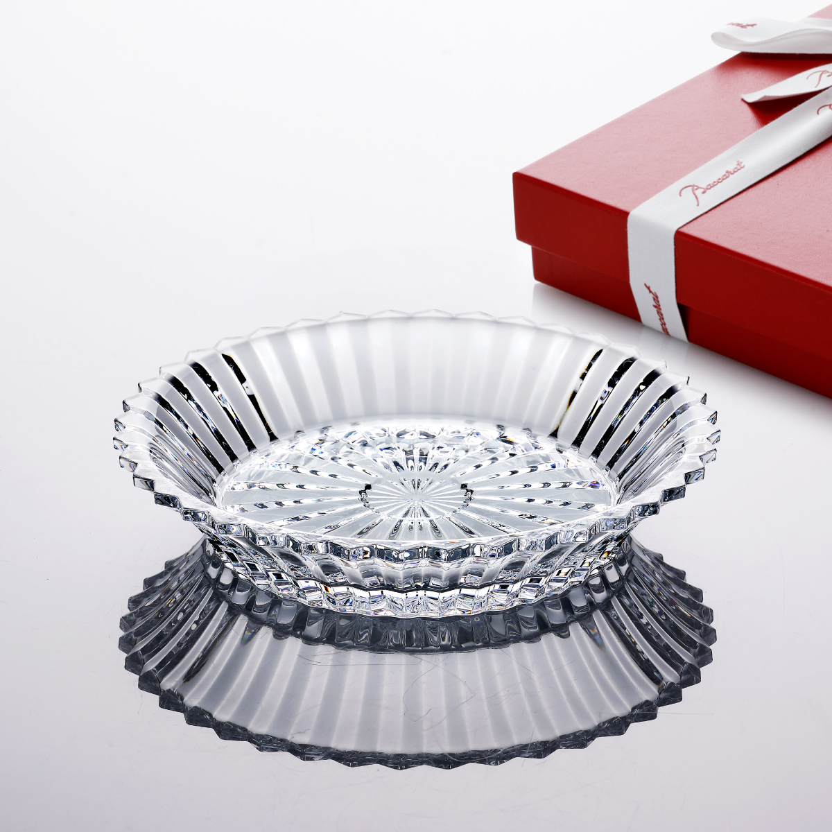 Baccarat バカラ ミルニュイサラダプレート 19.5cm 名入れ彫刻代込み