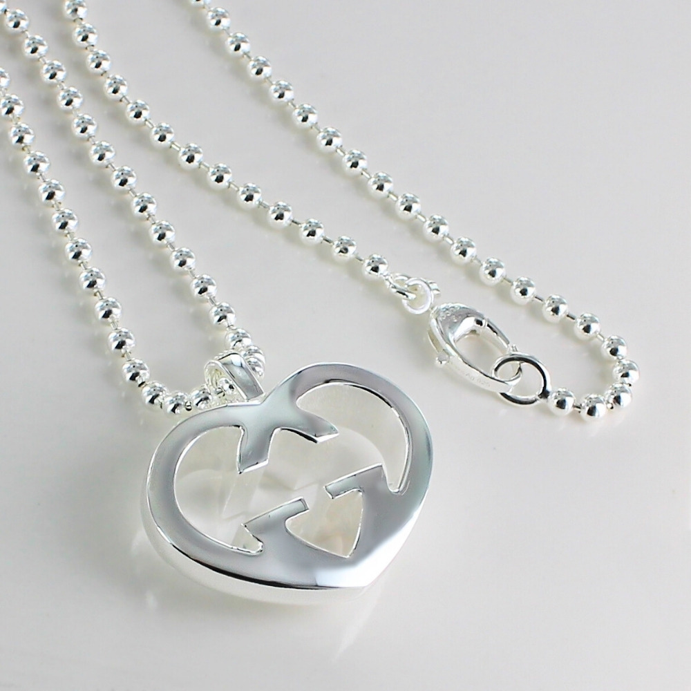 GUCCI グッチ ネックレス ハート レディース 母の日 シルバー925