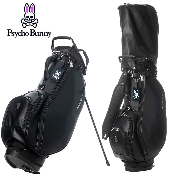 サイコバニー ゴルフ スタンドキャディバッグ ヘッドカバー付き BLACK