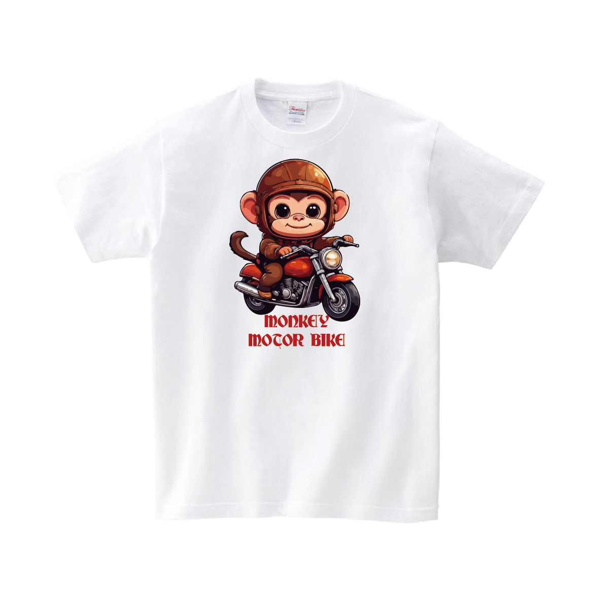 Tシャツ 半袖 】 158 猿 子猿 モンキー バイク モーターバイク
