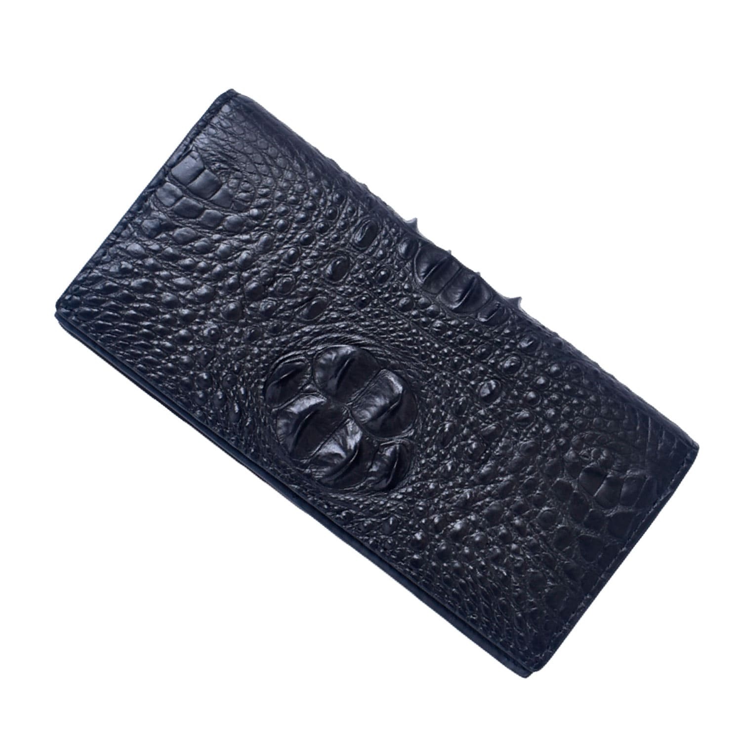 長財布 クロコダイル 鰐革 メンズ 札入 100万入る 一枚革 クラウン