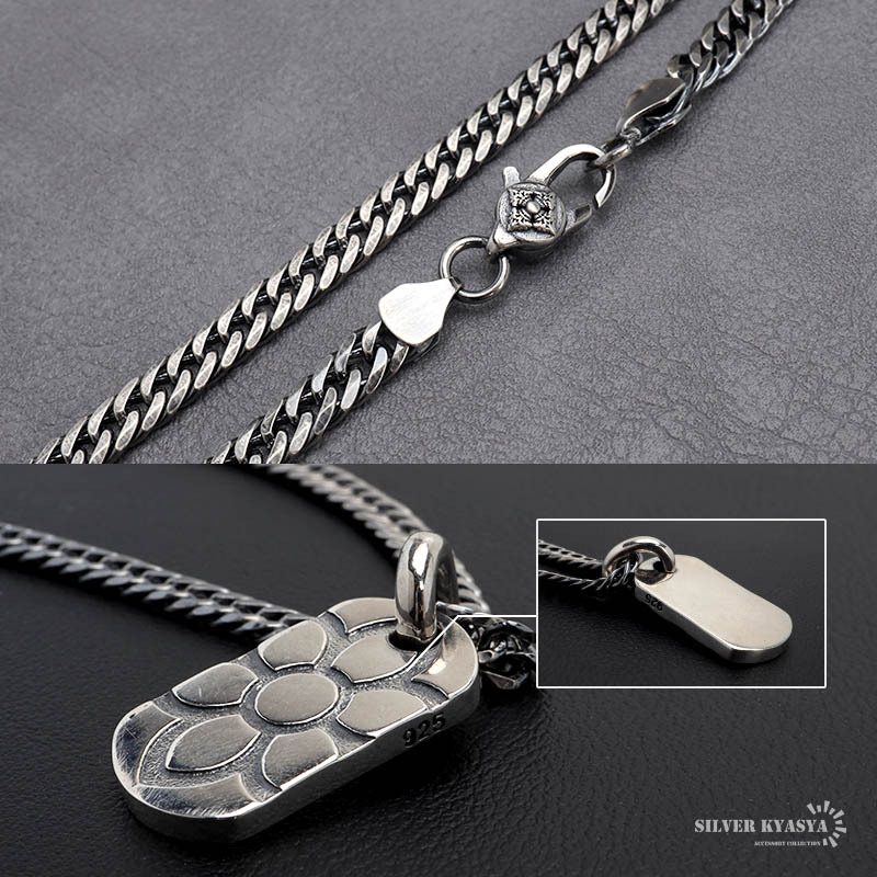 ドッグタグネックレス シルバー925 桜ネックレス シルバー 喜平