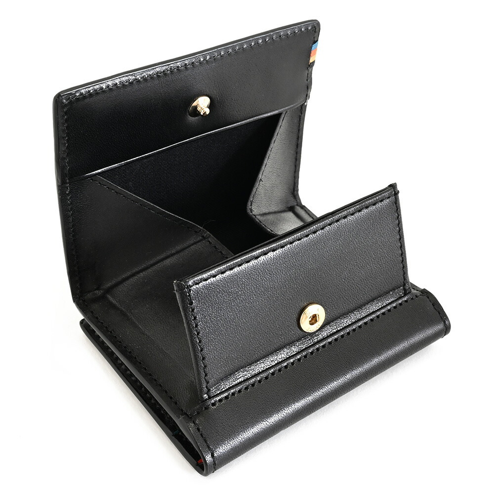 ポールスミス 財布 小銭入れ コインケース 二つ折り 黒(ブラック) Paul