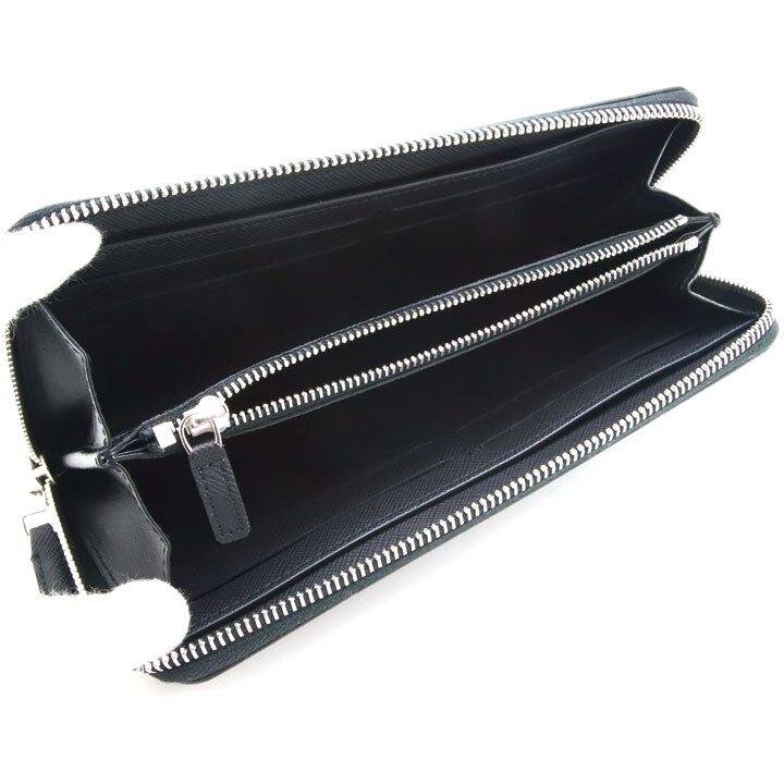 ダンヒル 財布 DUNHILL ラウンドファスナー長財布 プレーン ブラック