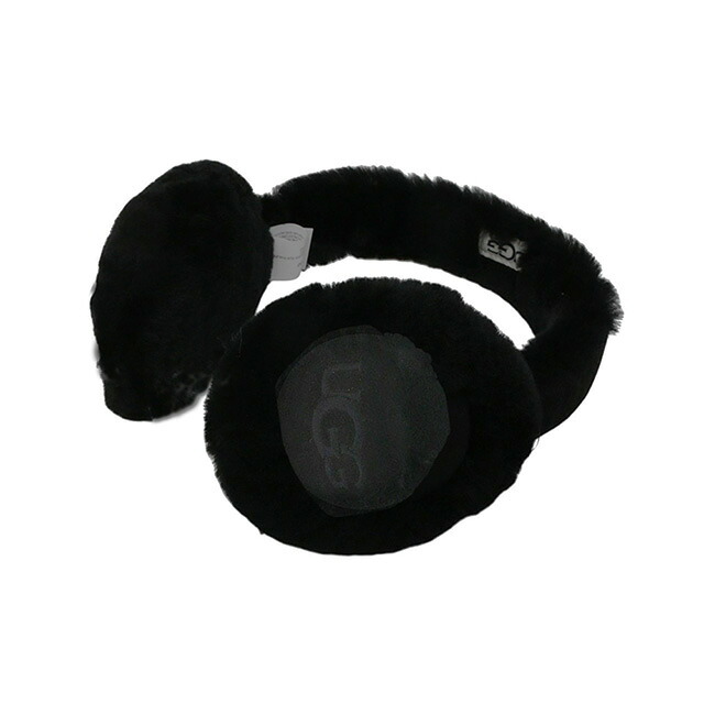 アグ UGG Sheepskin Embroidery Earmuff イヤーマフ 耳当て 20955-BLK