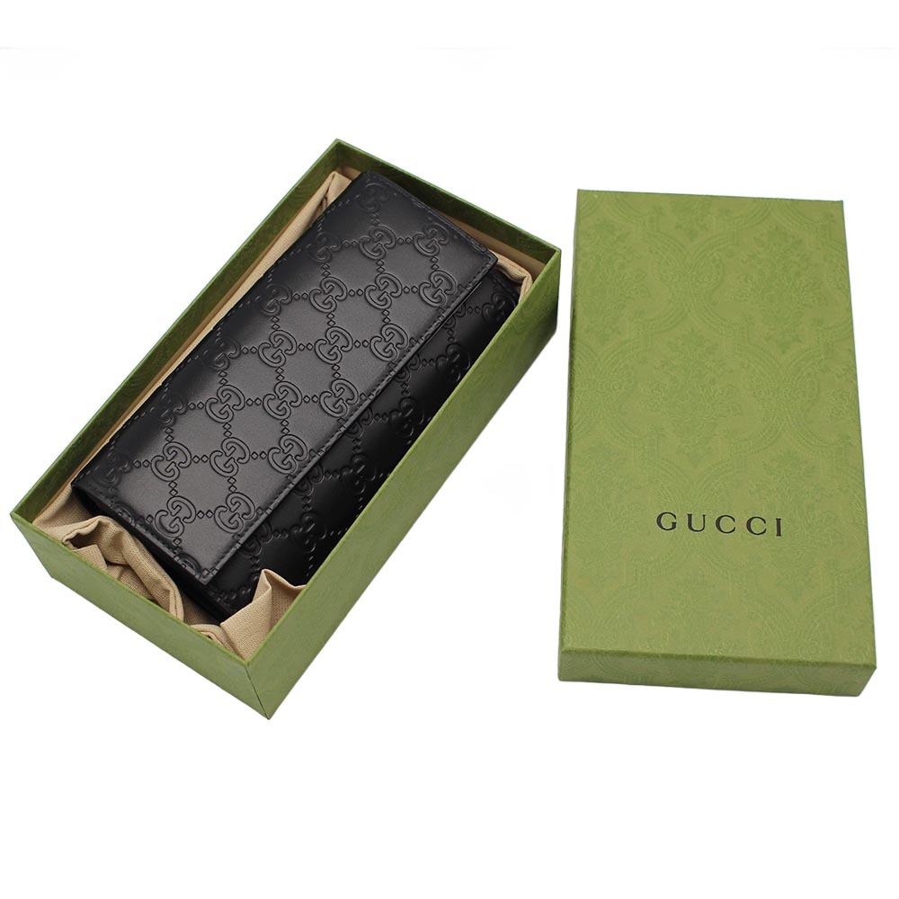 グッチ GUCCI 長財布 779785 CWC1G 1000 ブラック グッチシマ レザー
