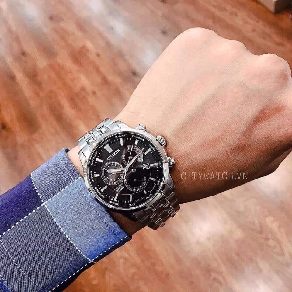 チタン製】 CITIZEN 電波ソーラー Eco-Drive 43mm メンズ 腕時計