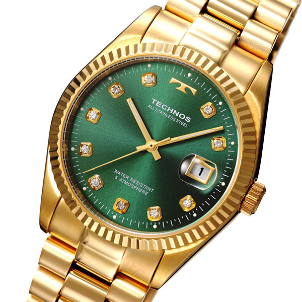 TECHNOS テクノス 腕時計 メンズ ウォッチ 男性用 ラウンドデイト 3針