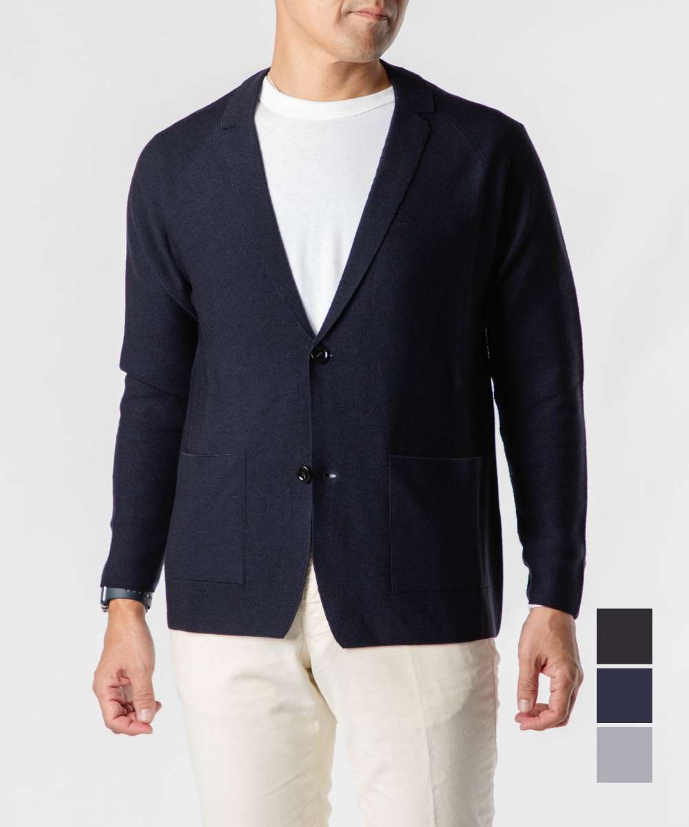 ラルディーニ LARDINI IVLJM89 IV63030 ジャケット KNIT JACKET メンズ