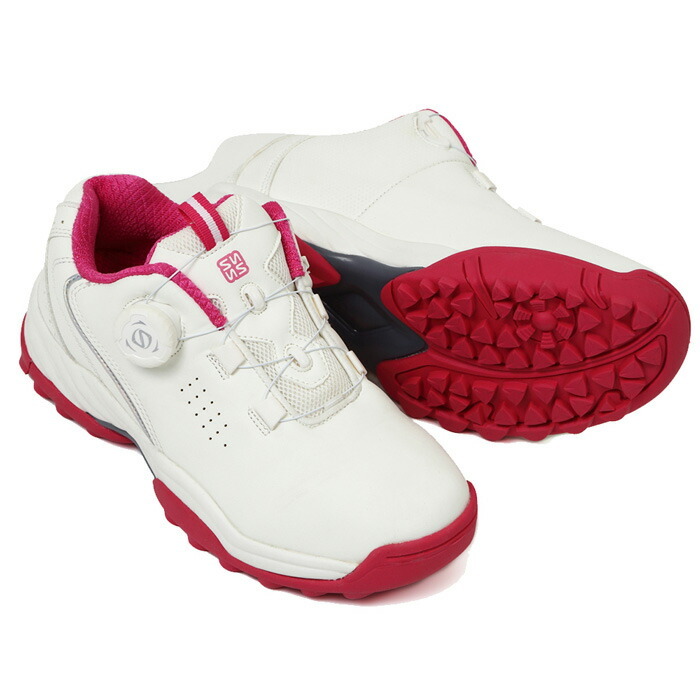 レディース ダイヤル式 ゴルフシューズ スパイクレス 運動靴 パーク