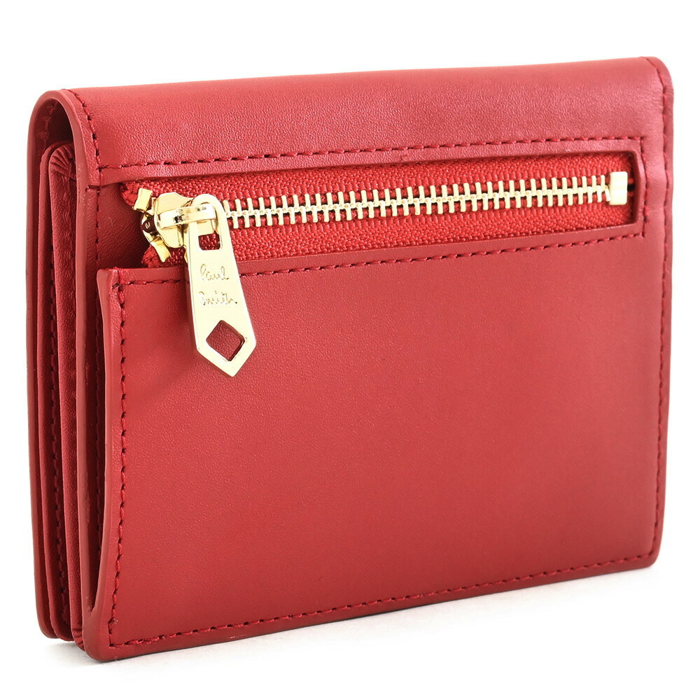 ポールスミス 財布 二つ折り財布 ミニ財布 コンパクト財布 赤(レッド