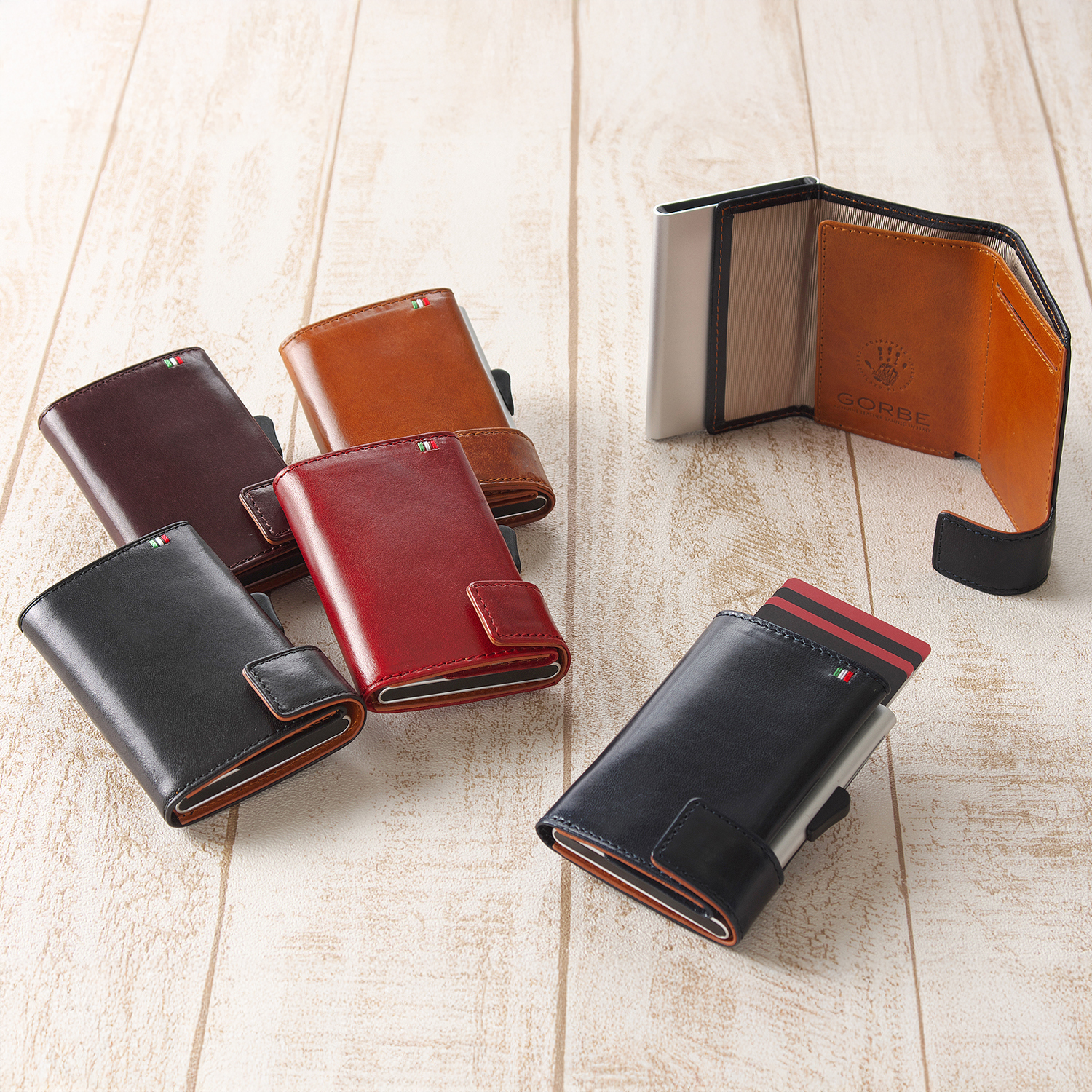 ゴルベ］財布 クレジットカードケース アルミニウムカードホルダー