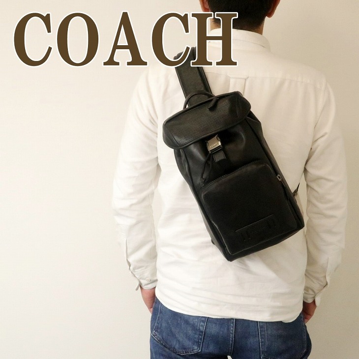 COACH ○COACH コーチ メンズ レザー ショルダーバッグ メッセンジャー