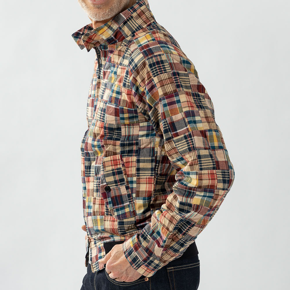 パッチワークマドラスチェック スイングトップ BRITISH GREEN 翌日出荷