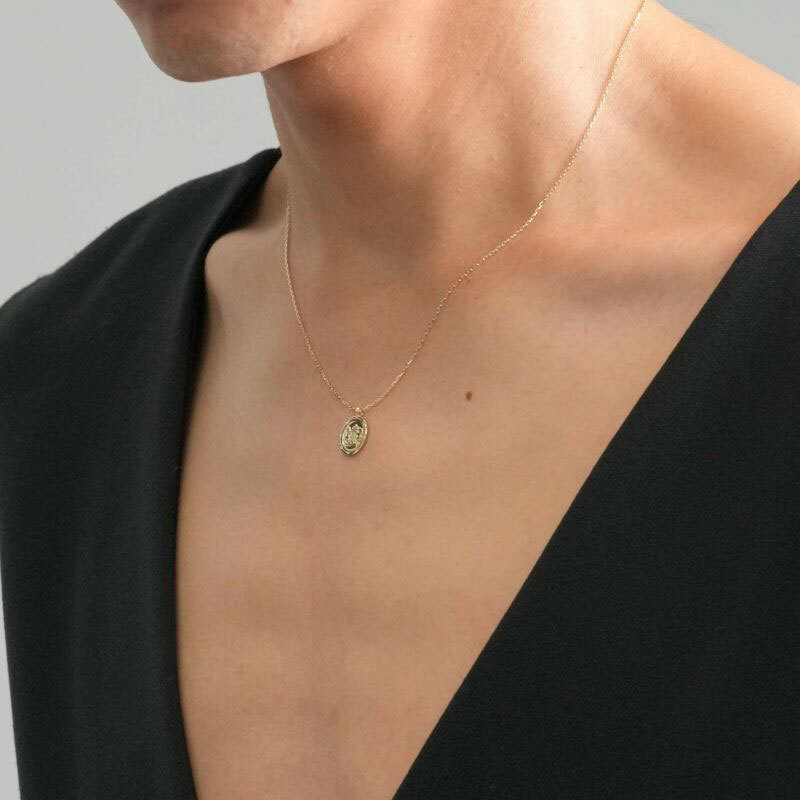 ライオンハート イギリス国章コイン プチネックレス K10ゴールド