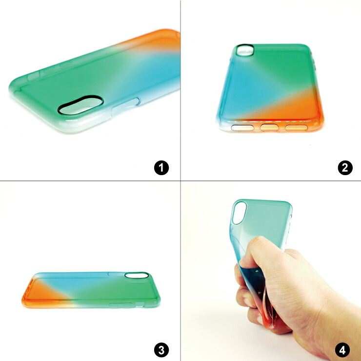 日本製 染 iPhone XS X TPU クリア ソフト ケース iPhoneXケース