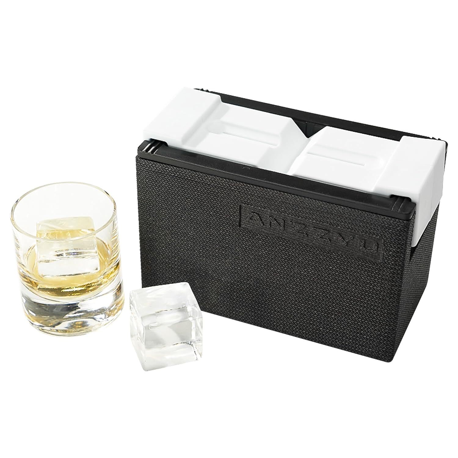 アイスボールメーカー 2個取り 【選べる特典付】 ANZZYU 透明氷