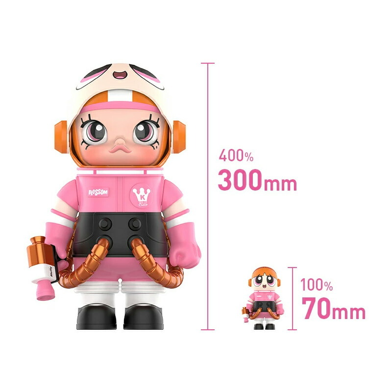 POPMART MEGA コレクション 400％+100％ SPACE MOLLY THE POWERPUFF