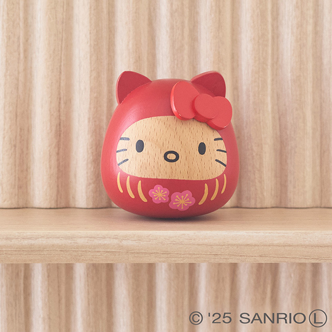 サンリオ 木製だるま ハローキティ SWD1[キティ 木製 だるま かわいい