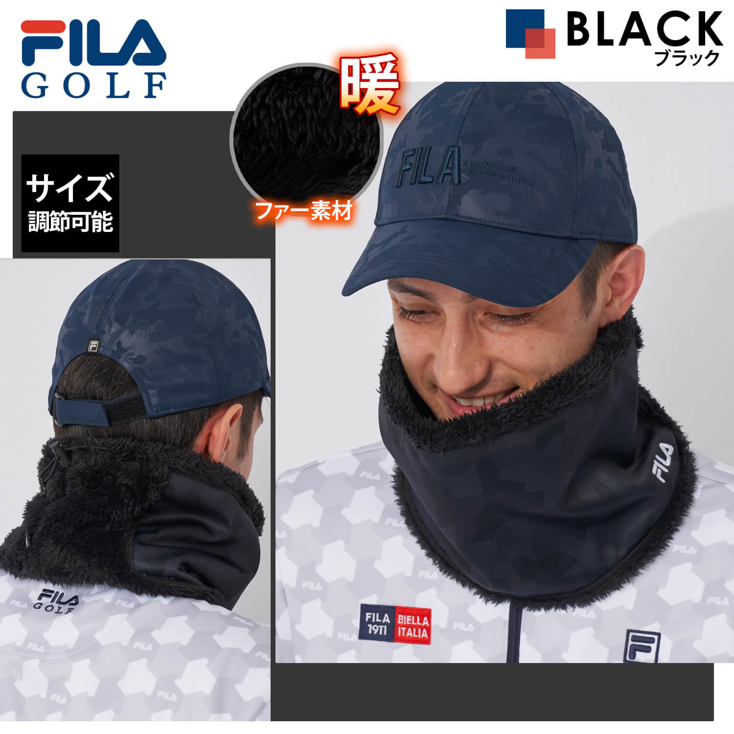 FILA GOLF フィラゴルフ ゴルフウェア ネックウォーマー メンズ サイズ