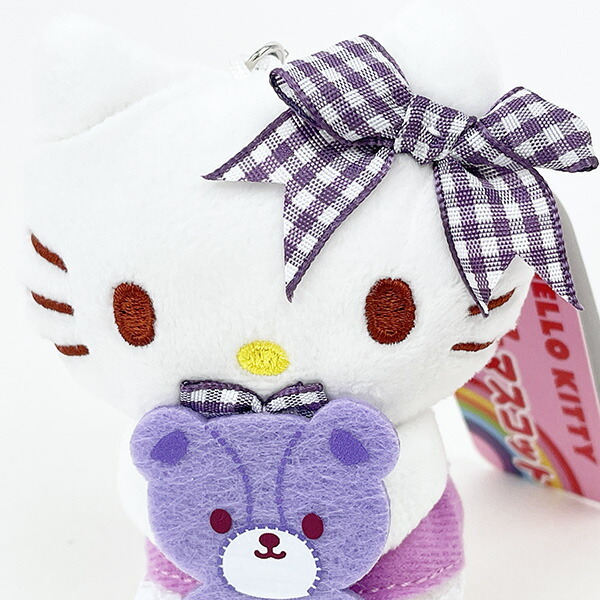 サンリオ ハローキティ 推し色マスコット パープル 紫 キーホルダー