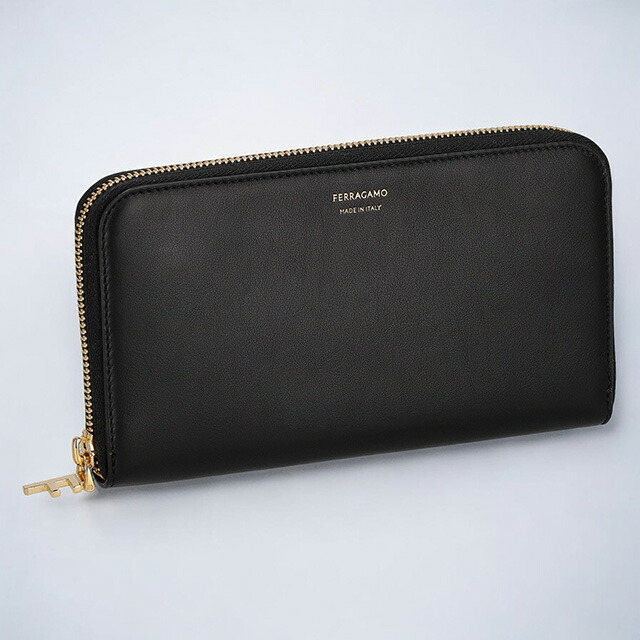 フェラガモ 長財布 レディース ブランド Ferragamo 220795CALF NE NC