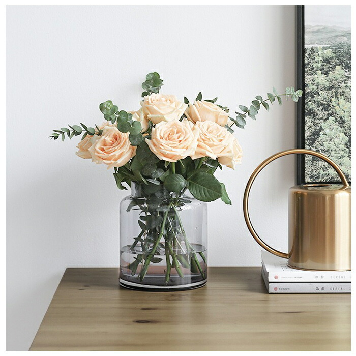 ガラス 花瓶 大型 通販 広口タイプ 広口 花びん フラワーベース 瓶