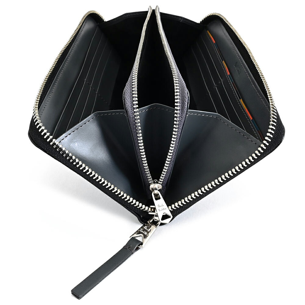 ポールスミス 財布 長財布 ラウンドファスナー 黒(ブラック) Paul