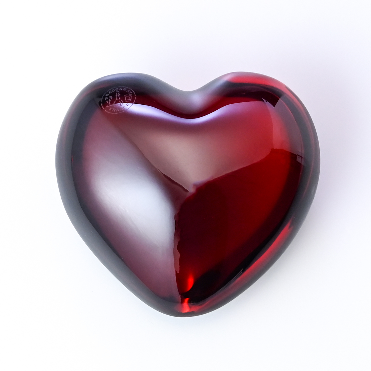 純正紙袋無料】 バカラ Baccarat ペーパーウェイト レッド coeur