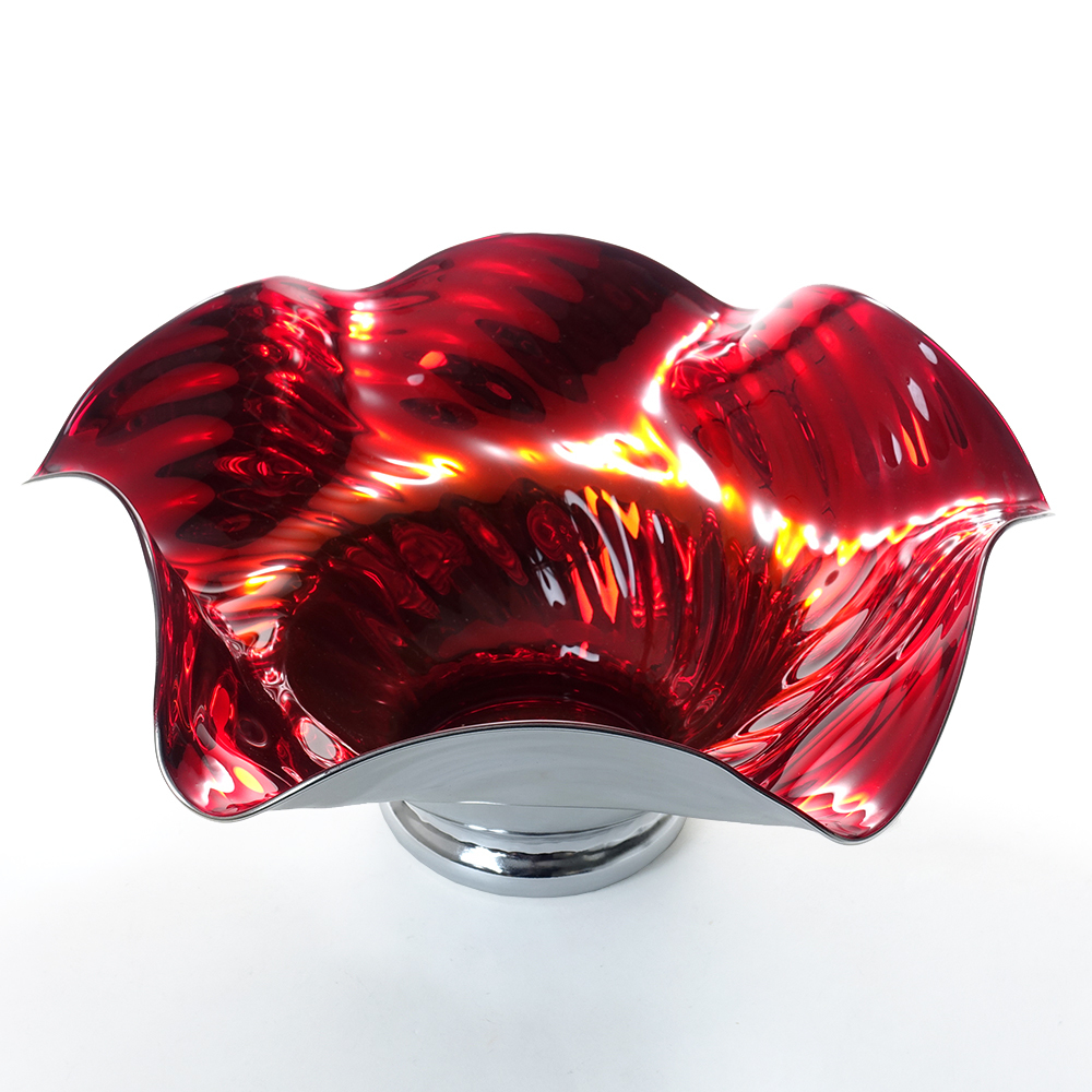 イタリア製 ベネチアングラス パピヨン 蝶 花器 ムラノガラス