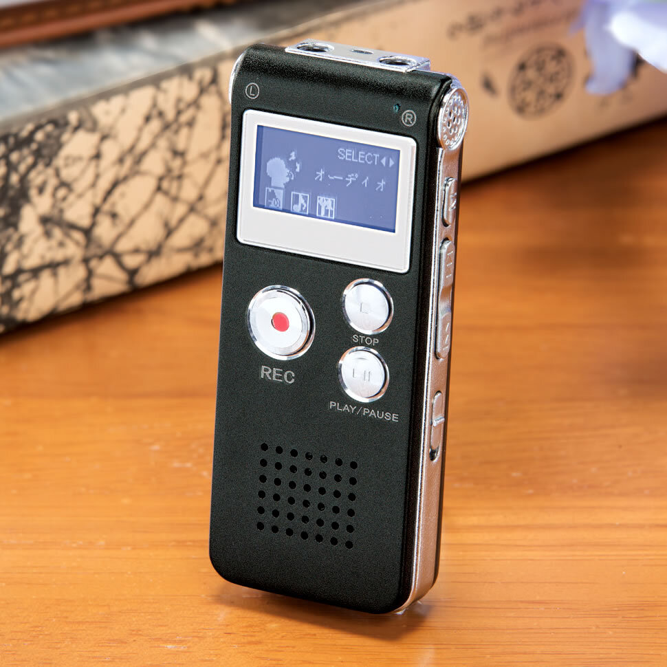 シニア向け ボイスレコーダー 押すだけ 簡単 録音 小型 デジタル 録音