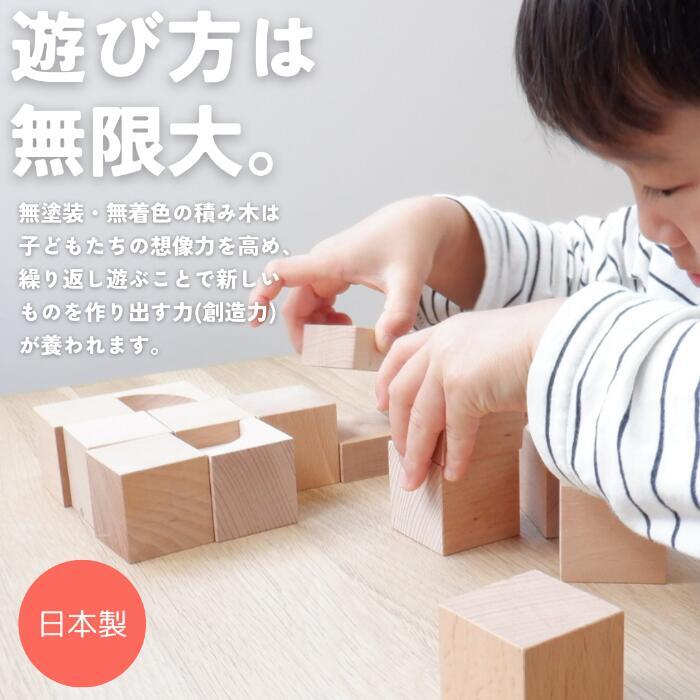 積み木 つみき 小さな大工さん 40-1 立方体 100個 セット 基本の 積木