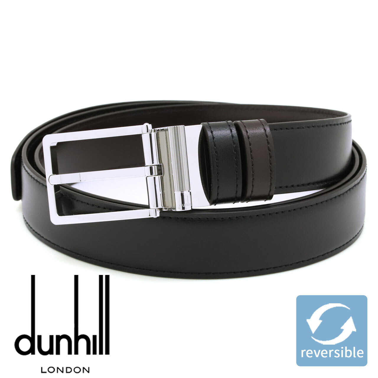 ダンヒル ベルト DUNHILL メンズベルト リバーシブル レザー 回転式