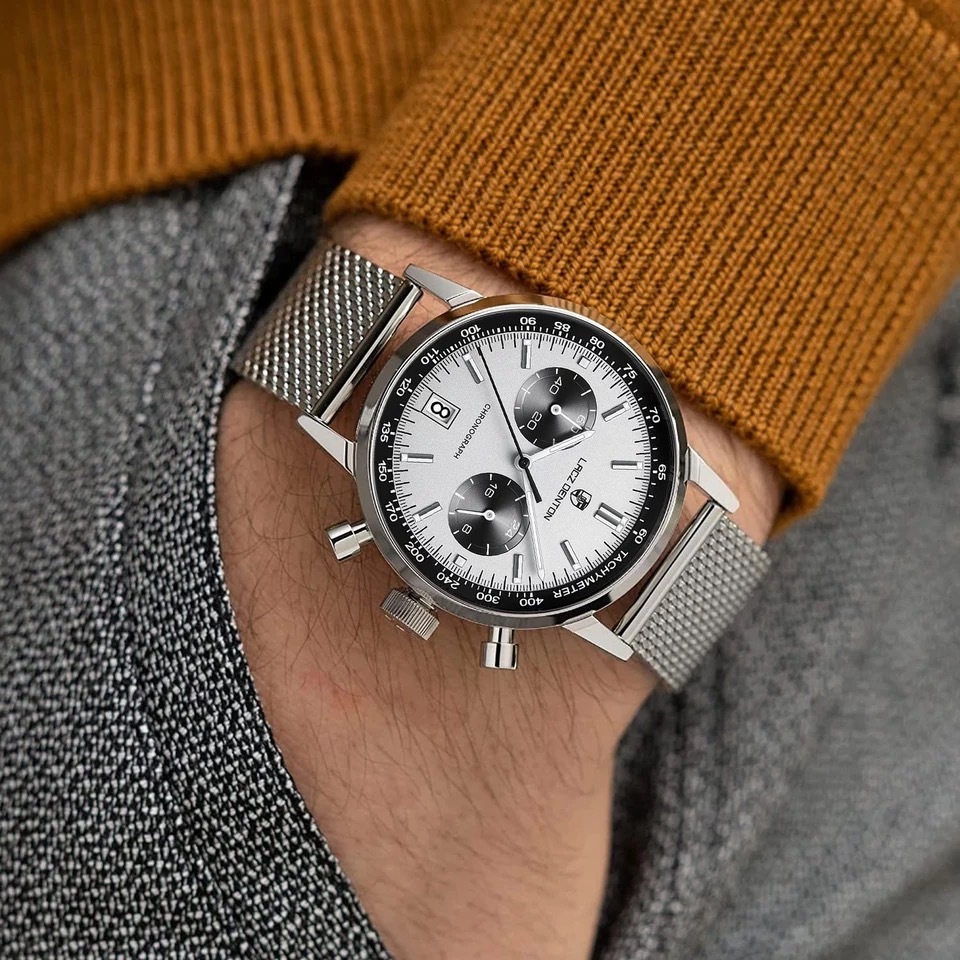 LACZ DENTON メンズ腕時計 メカニカルクォーツ メカクォーツ クォーツ