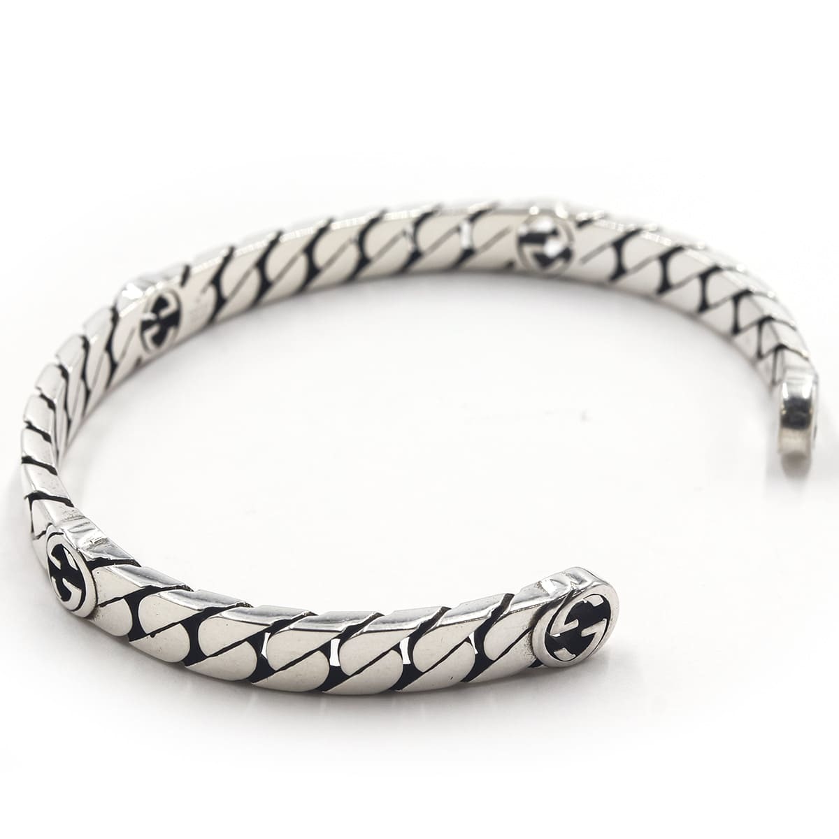 正規BOX 付き 】 グッチ ブレスレット メンズ シルバー 925 GUCCI