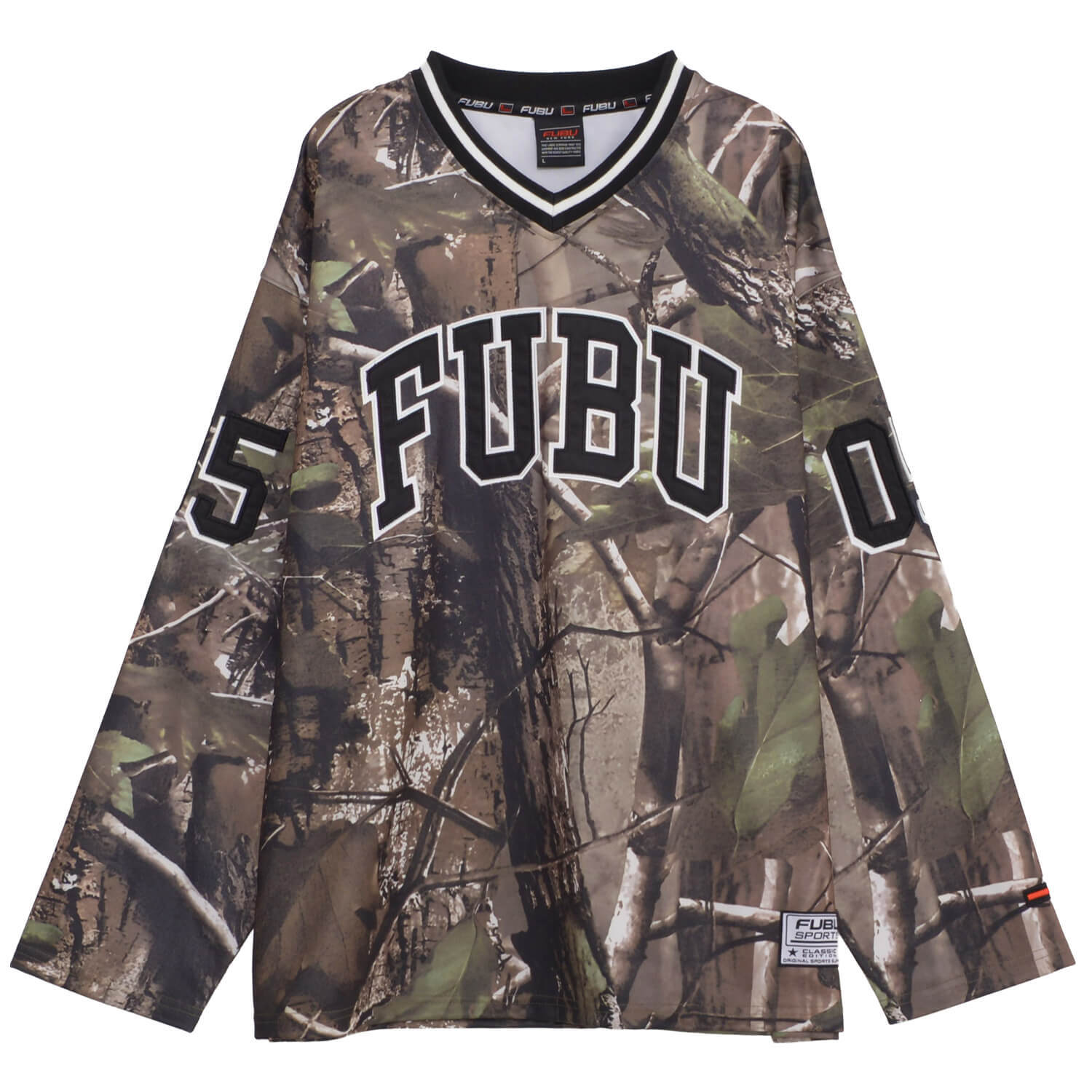 FUBU フブ シャツ メンズ 長袖 ゲームシャツ ホッケーシャツ 春 秋 冬