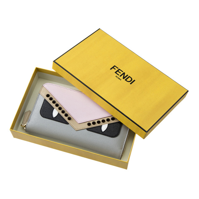 フェンディ FENDI モンスター バッグバグズ ラウンドファスナー 長財布