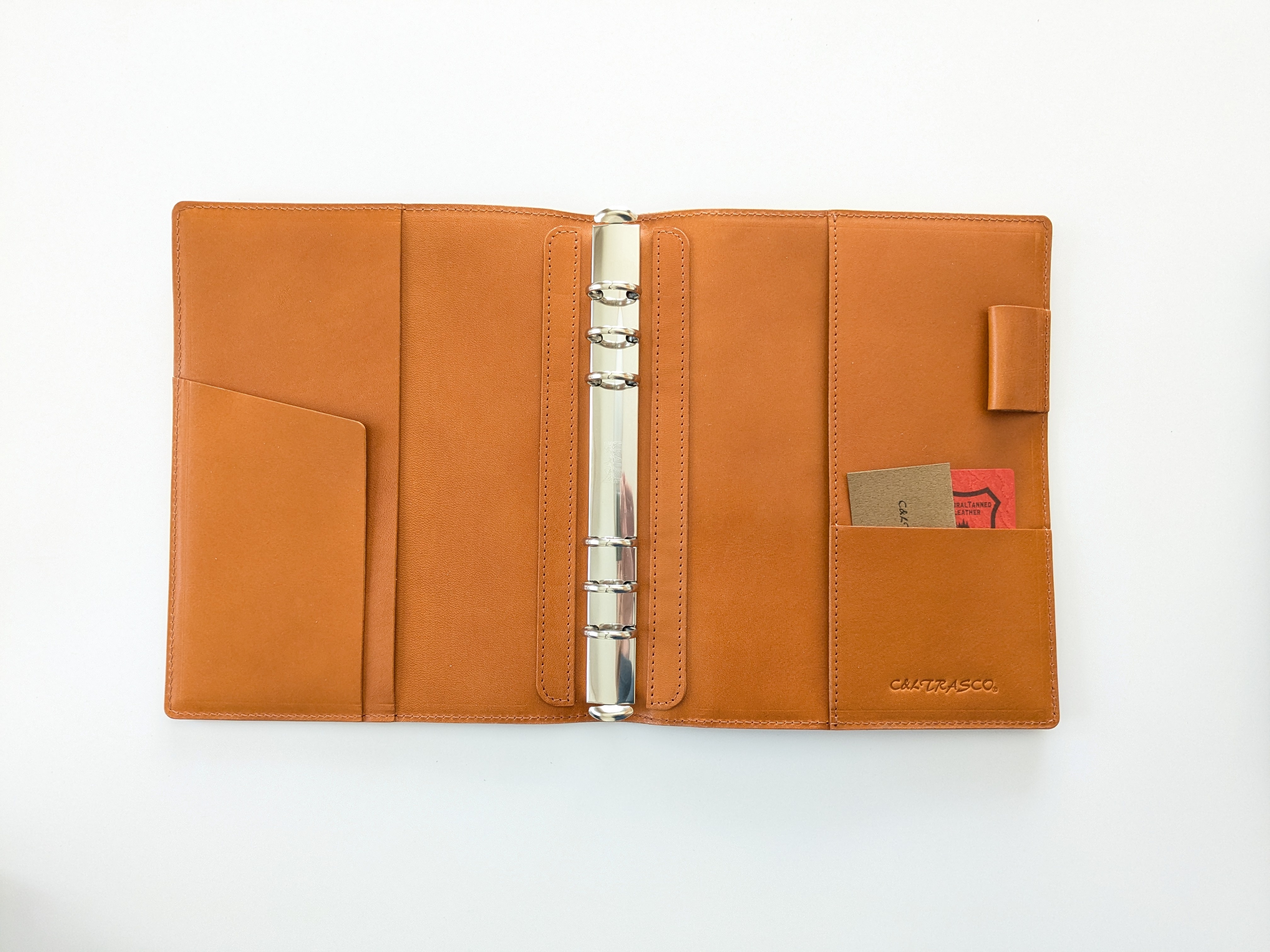 名入れ無料』 システム手帳 バインダー A5 内径20mmリング 本革 【日本