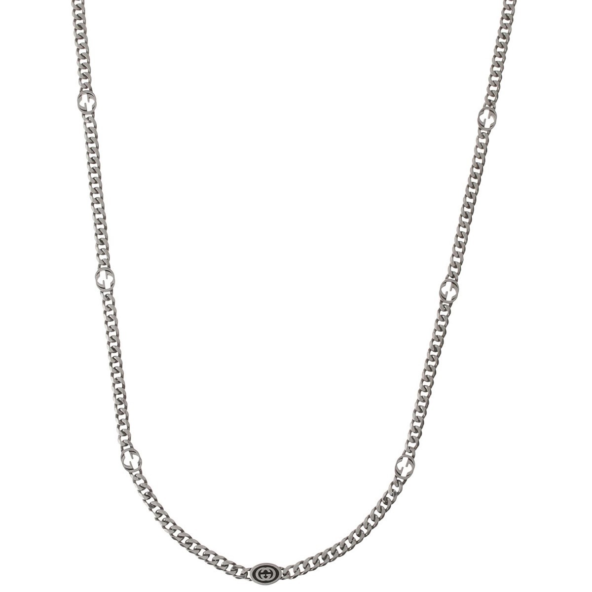 グッチ GUCCI インターロッキングG ゴルメットチェーン ネックレス