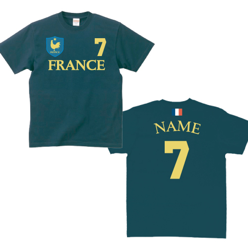 フランスサッカーユニフォームTシャツ 背番号＆名入れ フランス代表