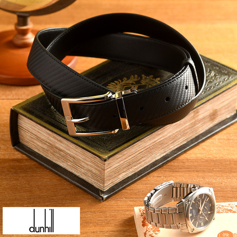 ベルト メンズ 本革 dunhill ダンヒル イタリア製 レザーベルト 30mm幅