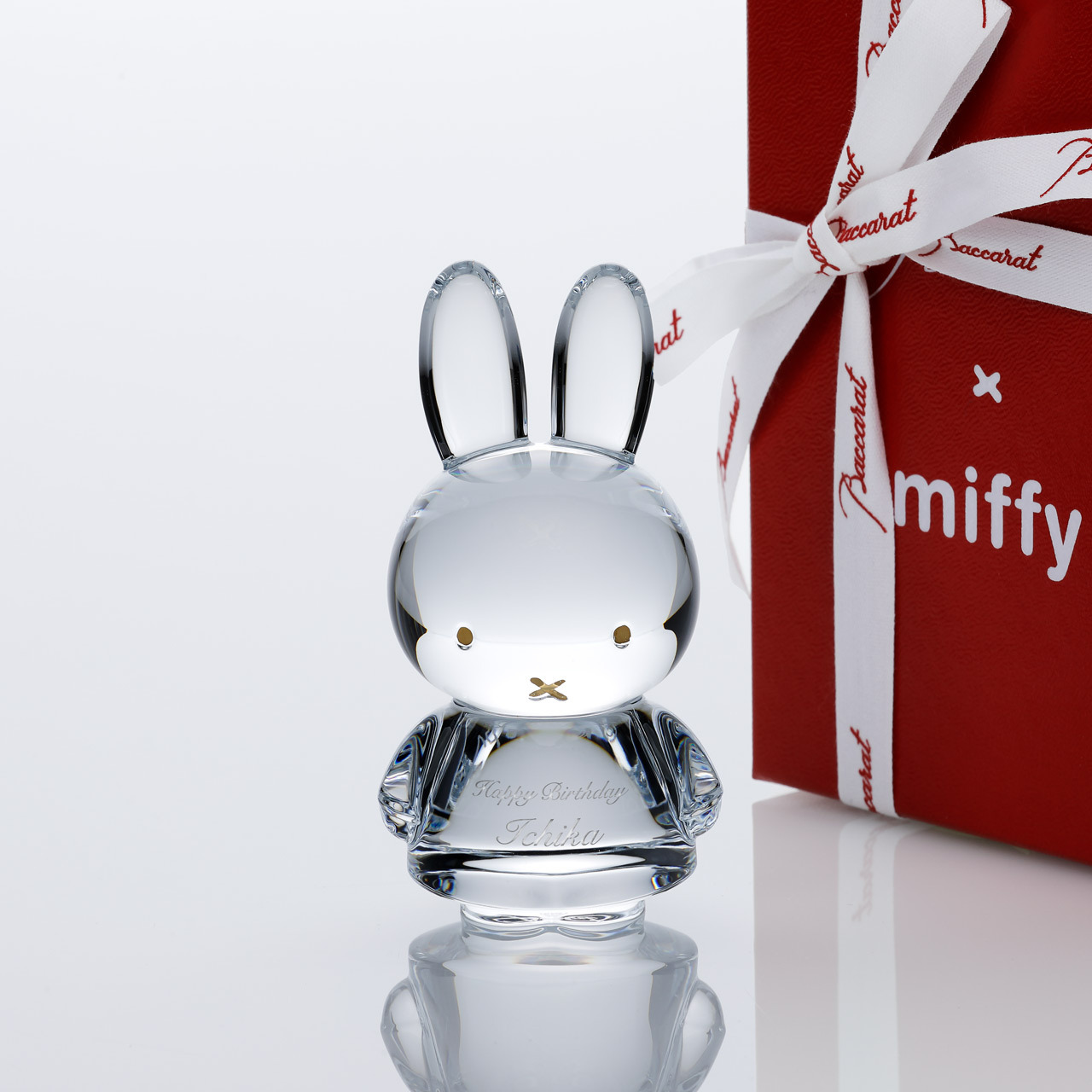 Baccarat バカラ ミッフィー 10.5cm 正規品 Baccarat 名入れ 名前 彫刻